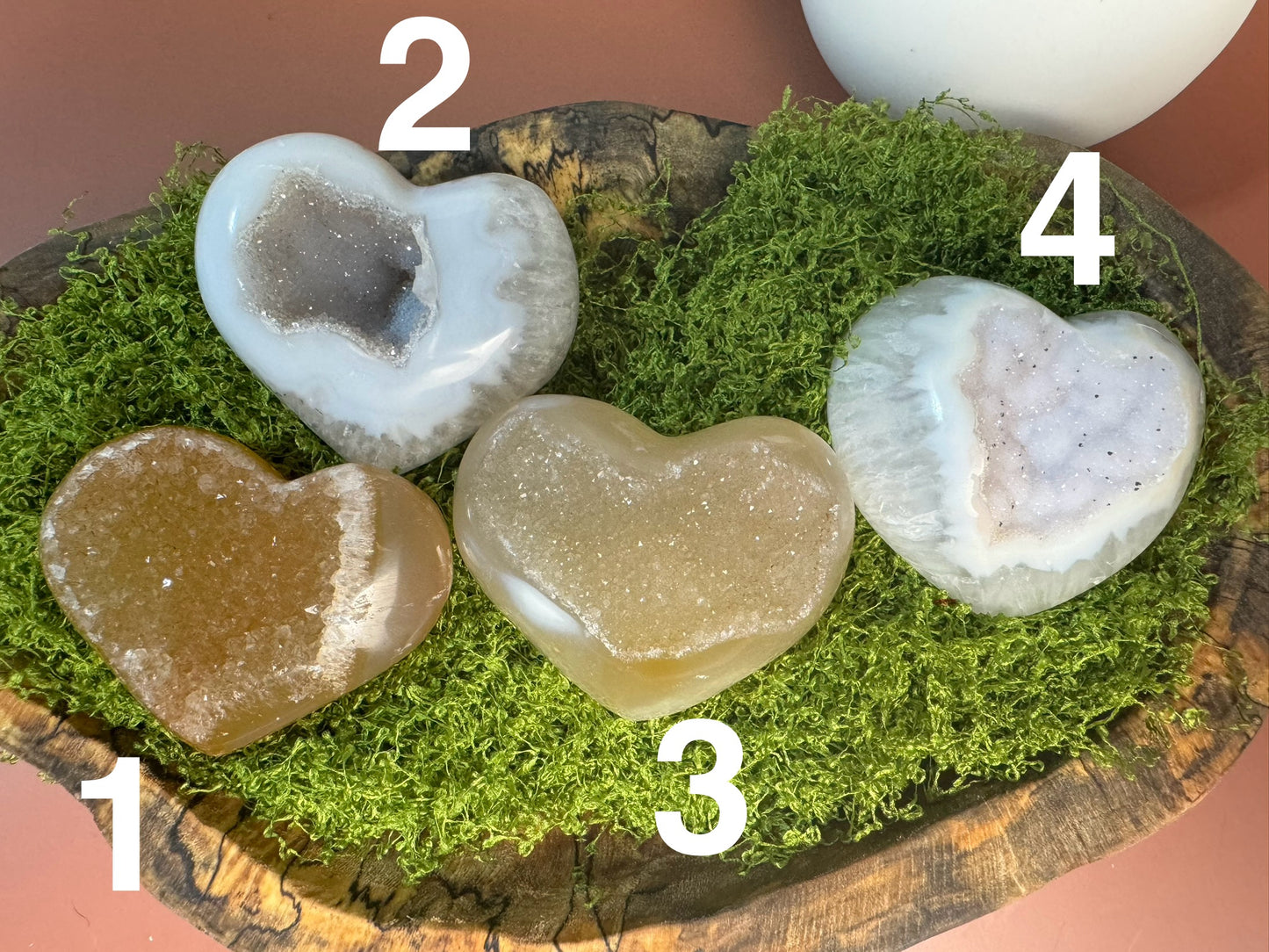 Druzy Agate Heart - High Quality (You Choose)