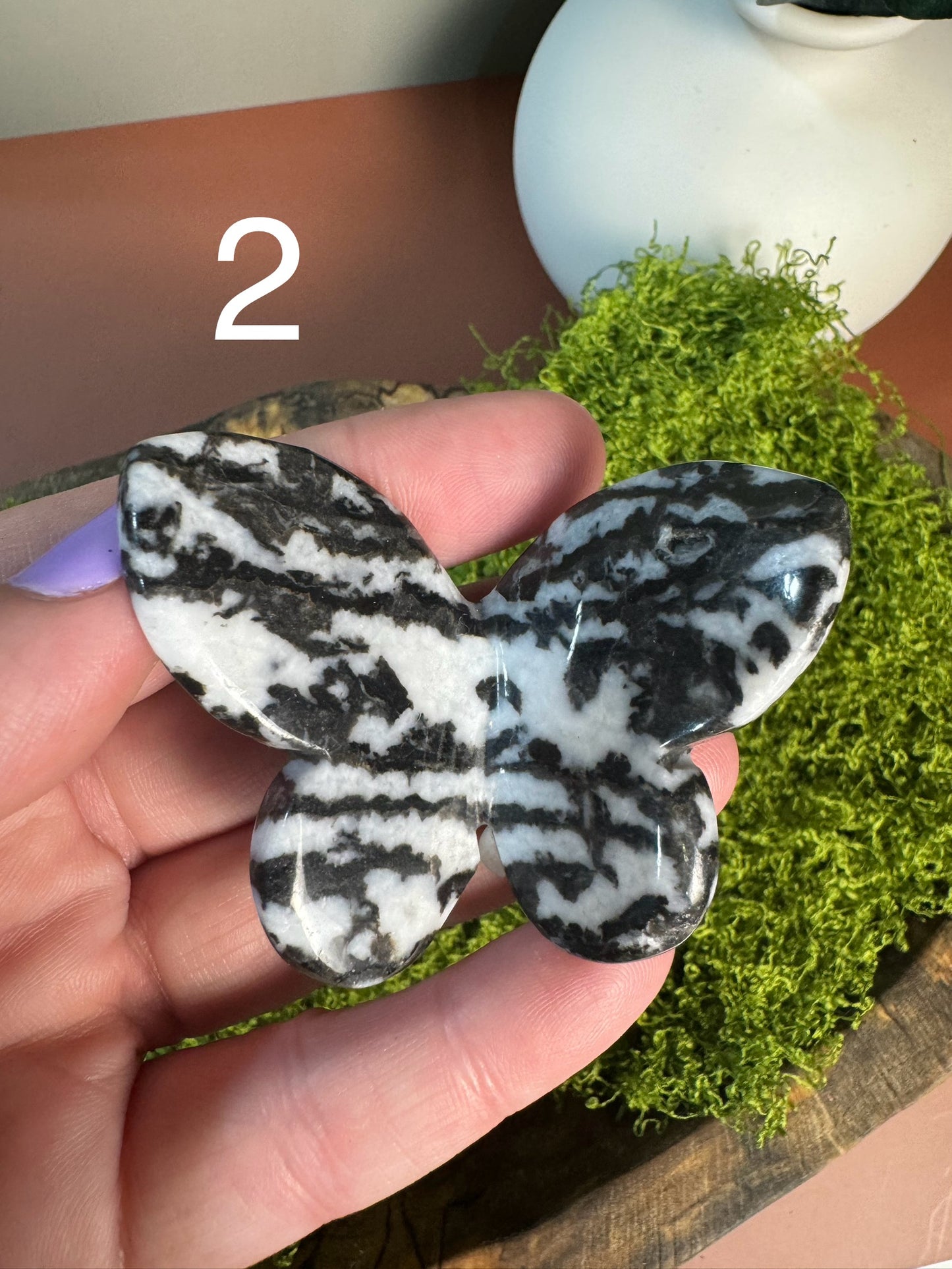 Zebra Jasper 3D Butterfly (You Choose)