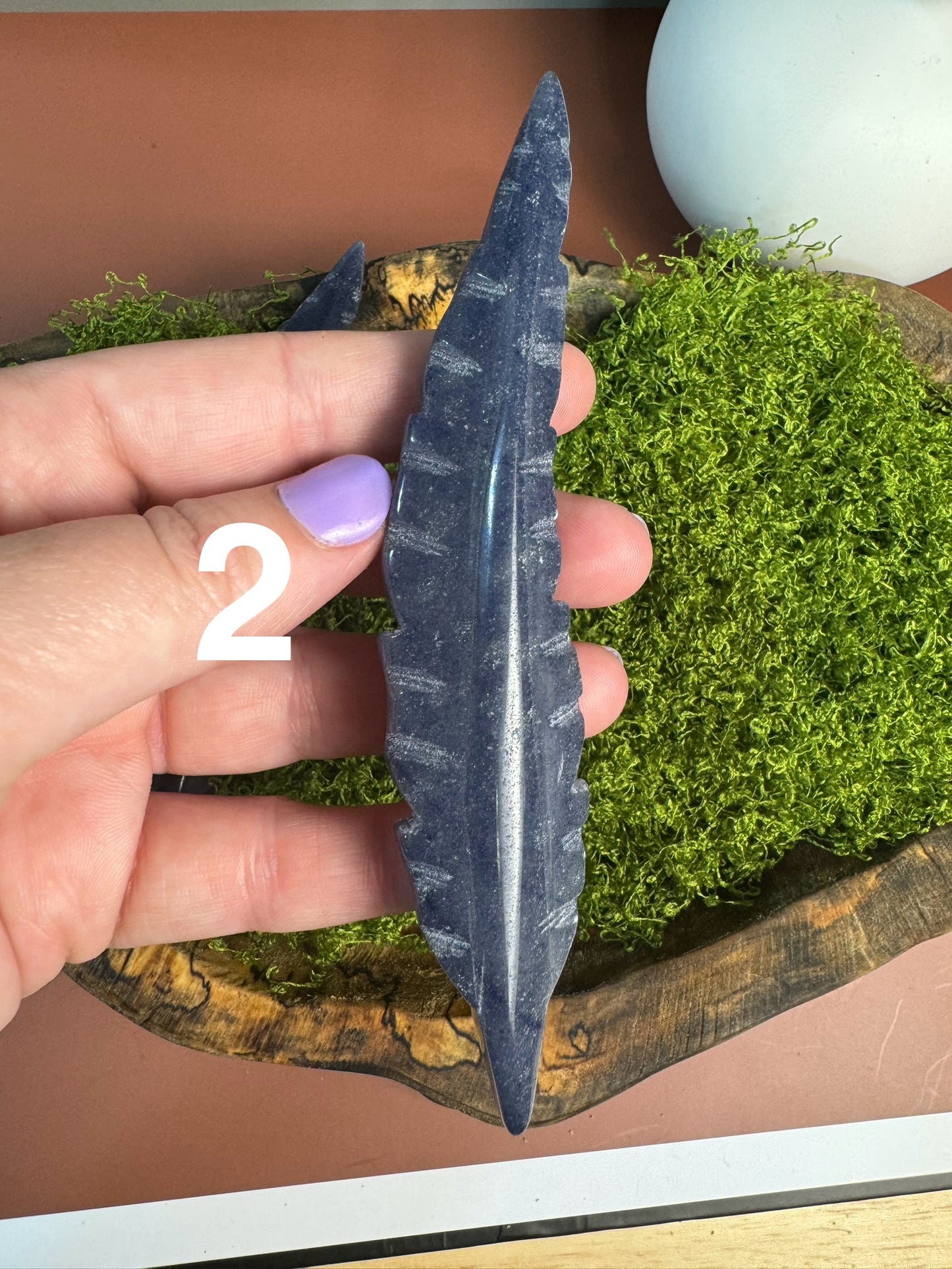 Blue Aventurine Feather (You Choose)