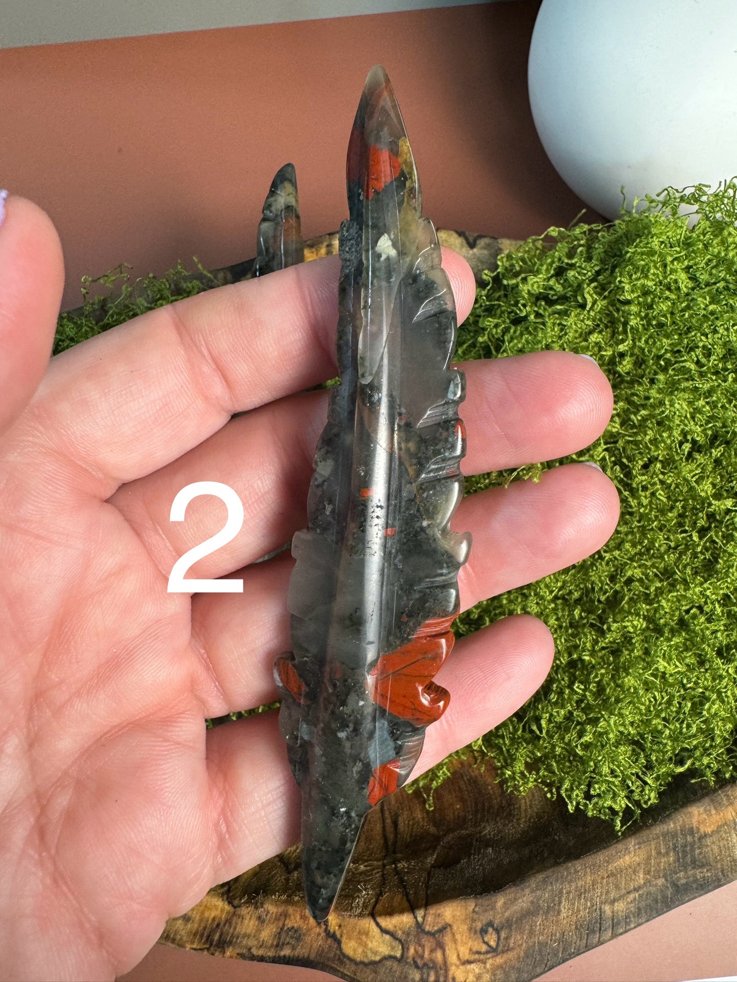 African Bloodston Feather (You Choose)