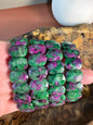 Ruby in Zoisite Faceted Bangle (Intuitively Selected)