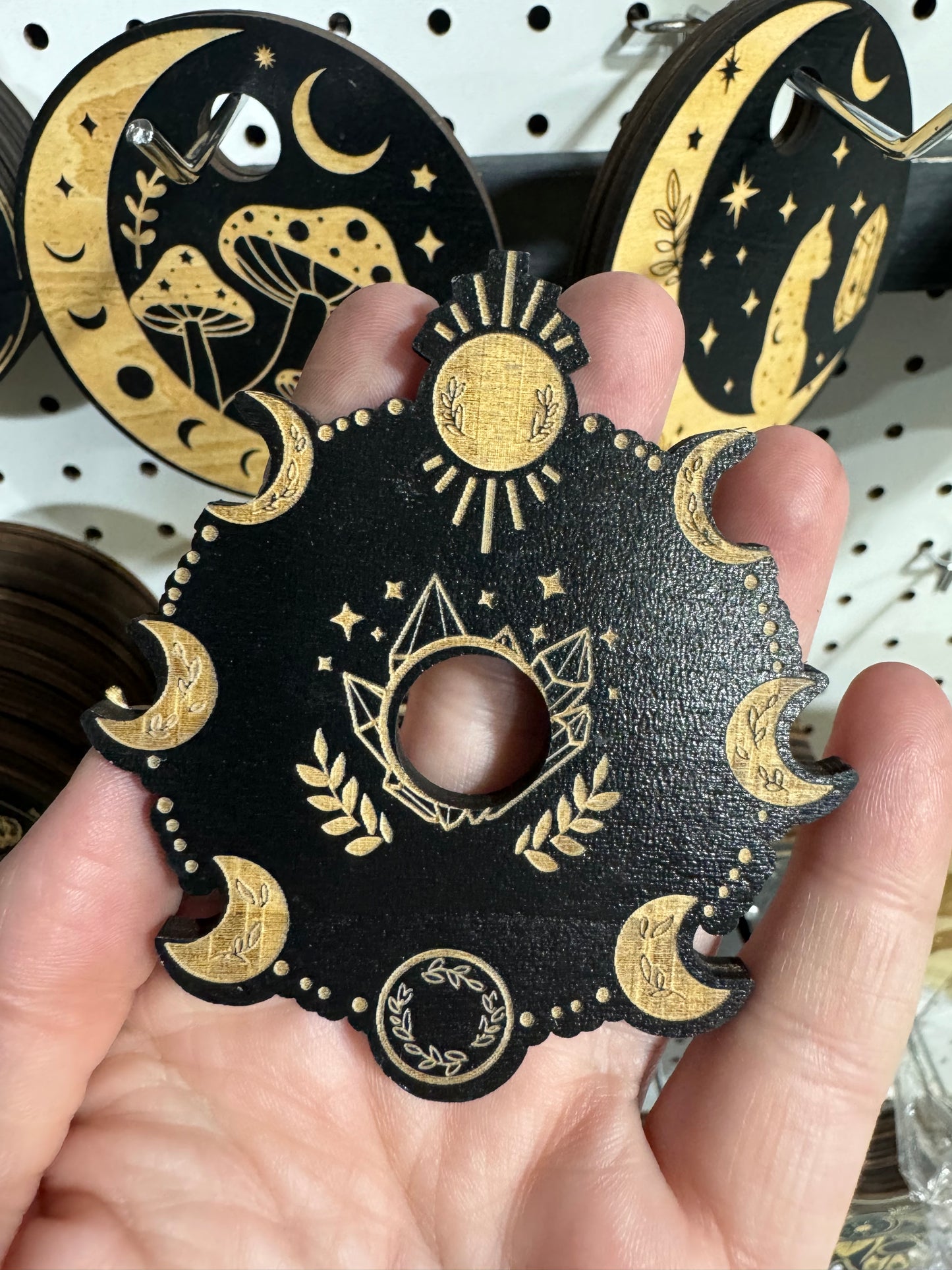 Wooden Crystal Sphere Holders