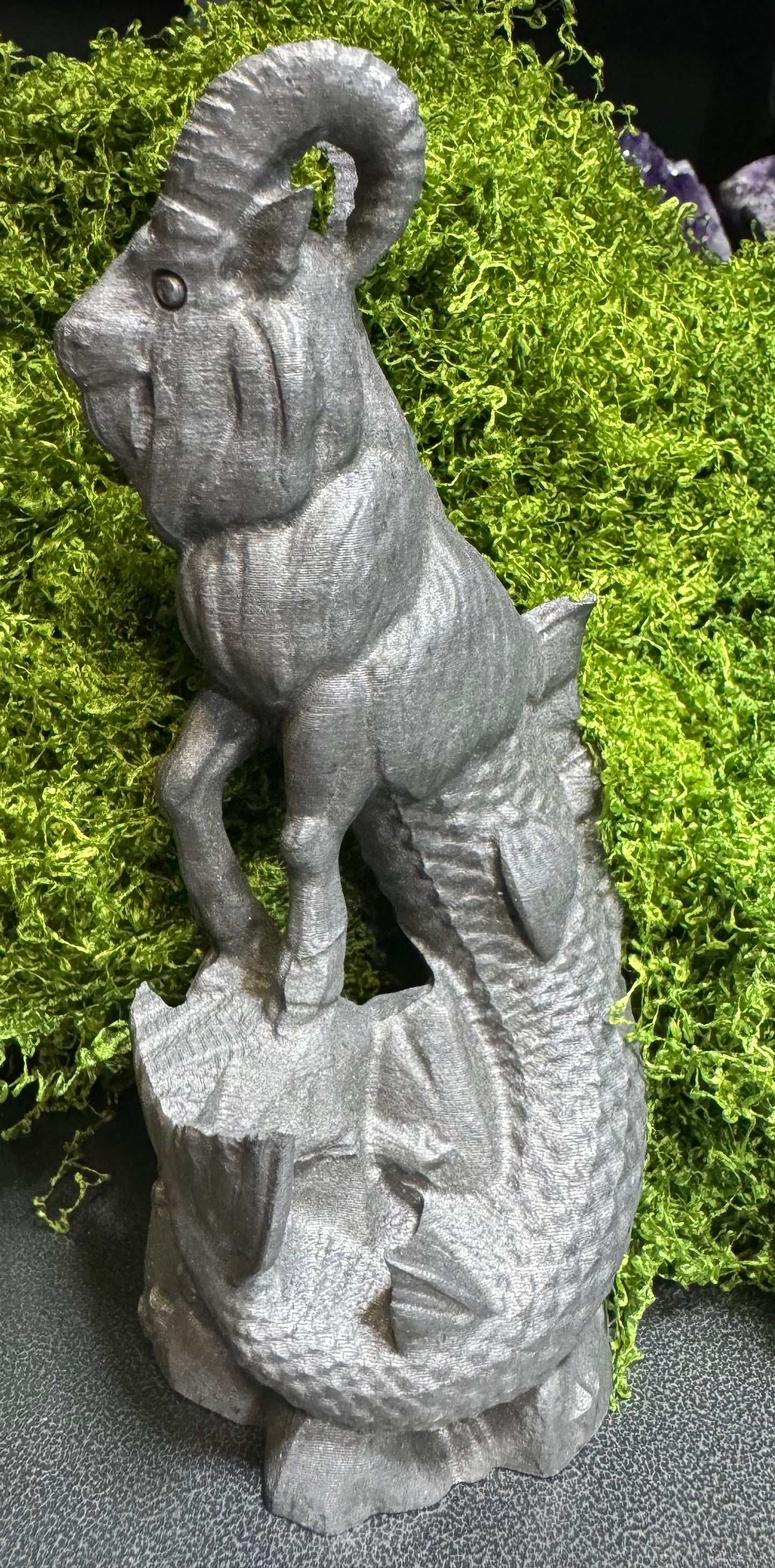 Shungite Capricorn Sea Goat Carving