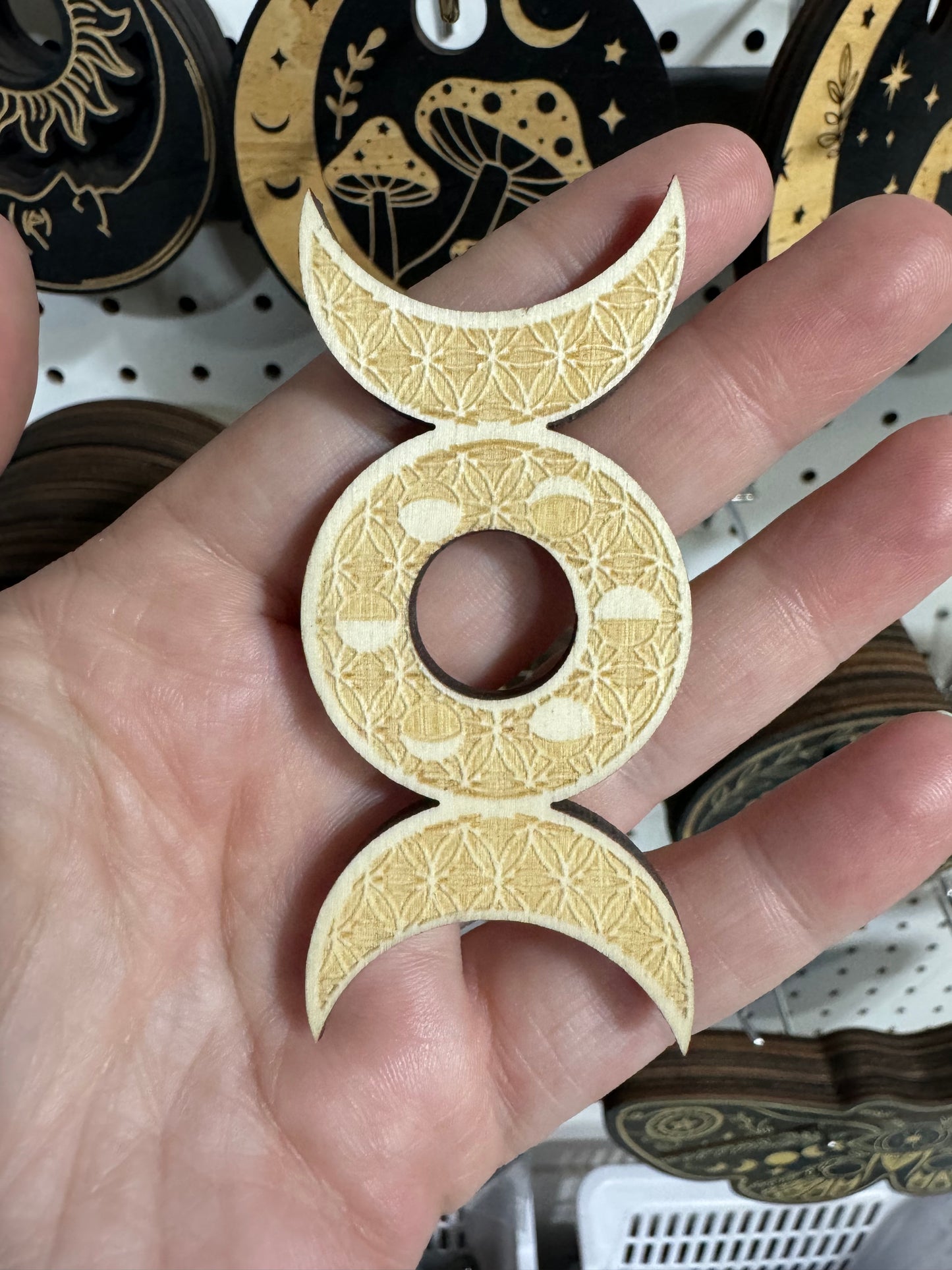 Wooden Crystal Sphere Holders