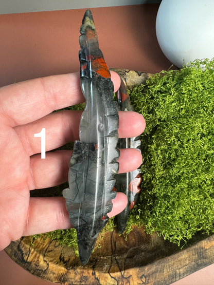 African Bloodston Feather (You Choose)