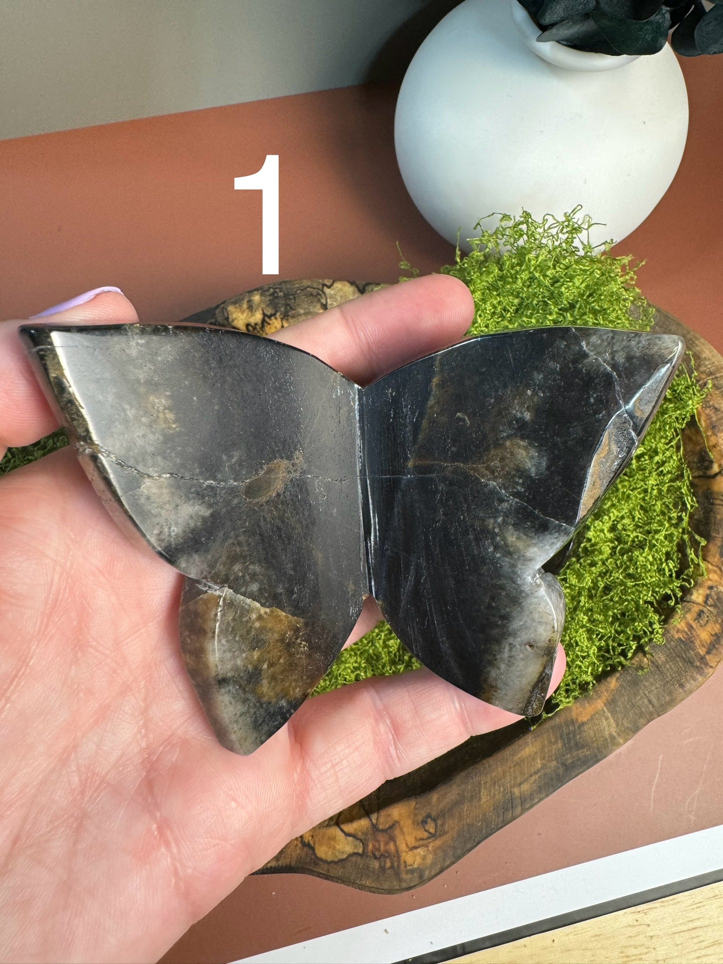 Blue & Yellow Tiger's Eye 3D Butterfly (You Choose)