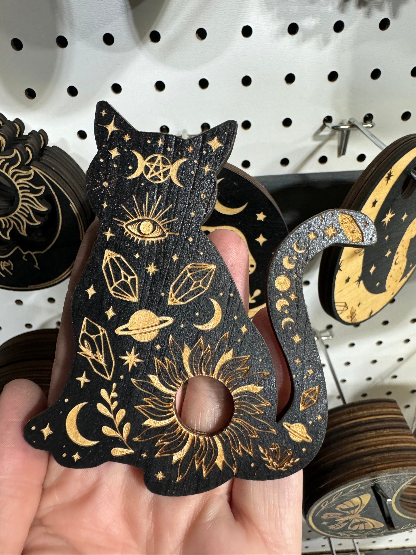 Wooden Crystal Sphere Holders