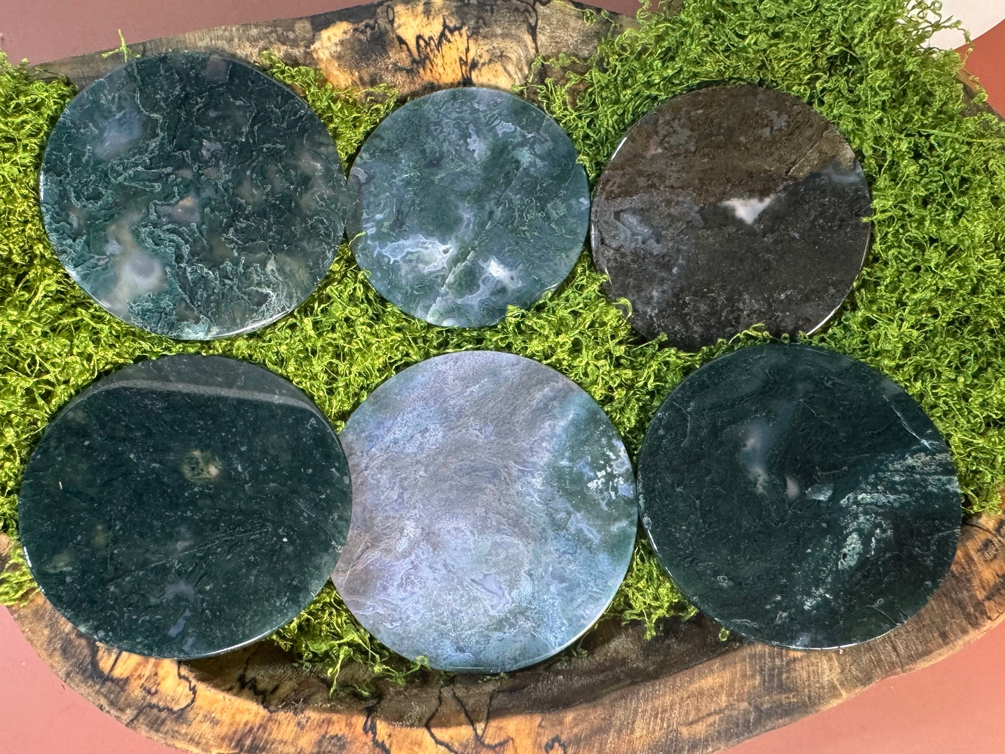 Moss Agate Disks (Intuitively Chosen)