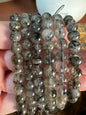 Tourmaline in Quartz Bead Bracelet  - High Quality - (Intuitively Selected)