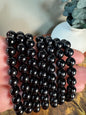 Black Tourmaline Bead Bracelet - High Quality - 8mm (Intuitively Chosen)
