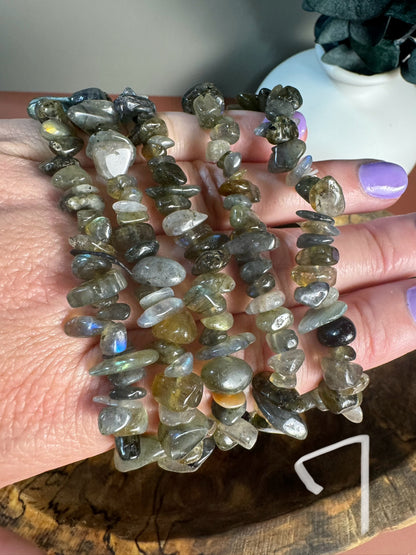 Chip Bracelets (Intuitively Selected - You Choose the Type of Crystal)