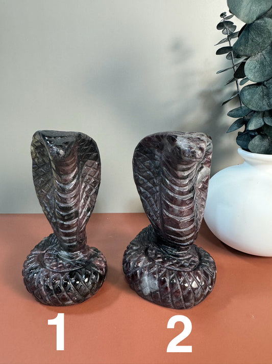 Garnet & Tourmaline Snake (You Choose)