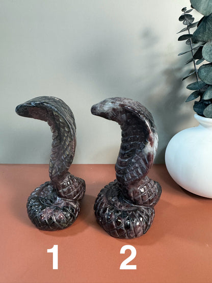 Garnet & Tourmaline Snake (You Choose)