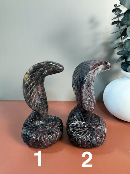 Garnet & Tourmaline Snake (You Choose)