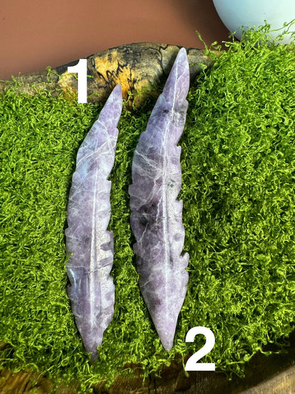 Lepidolite Feather (You Choose)