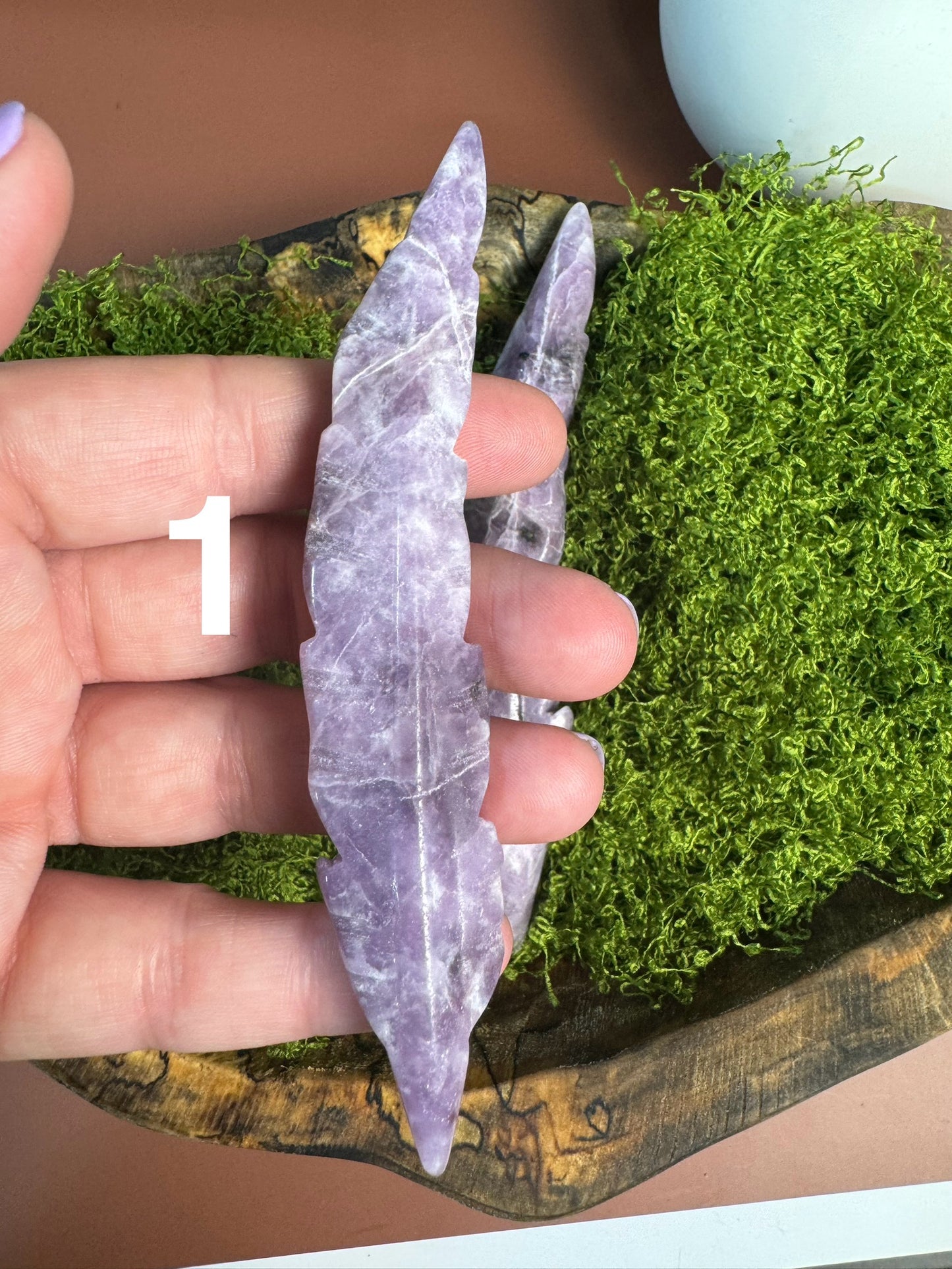 Lepidolite Feather (You Choose)